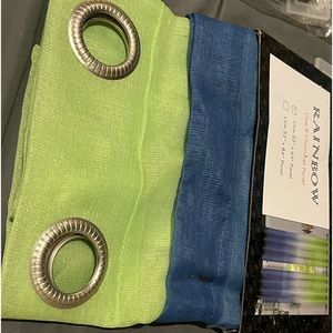 Blue and green panel